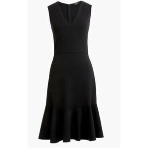 New J. Crew 365 Women's 10 Black Ponte Sheath Dress Office Work Date Night NWT